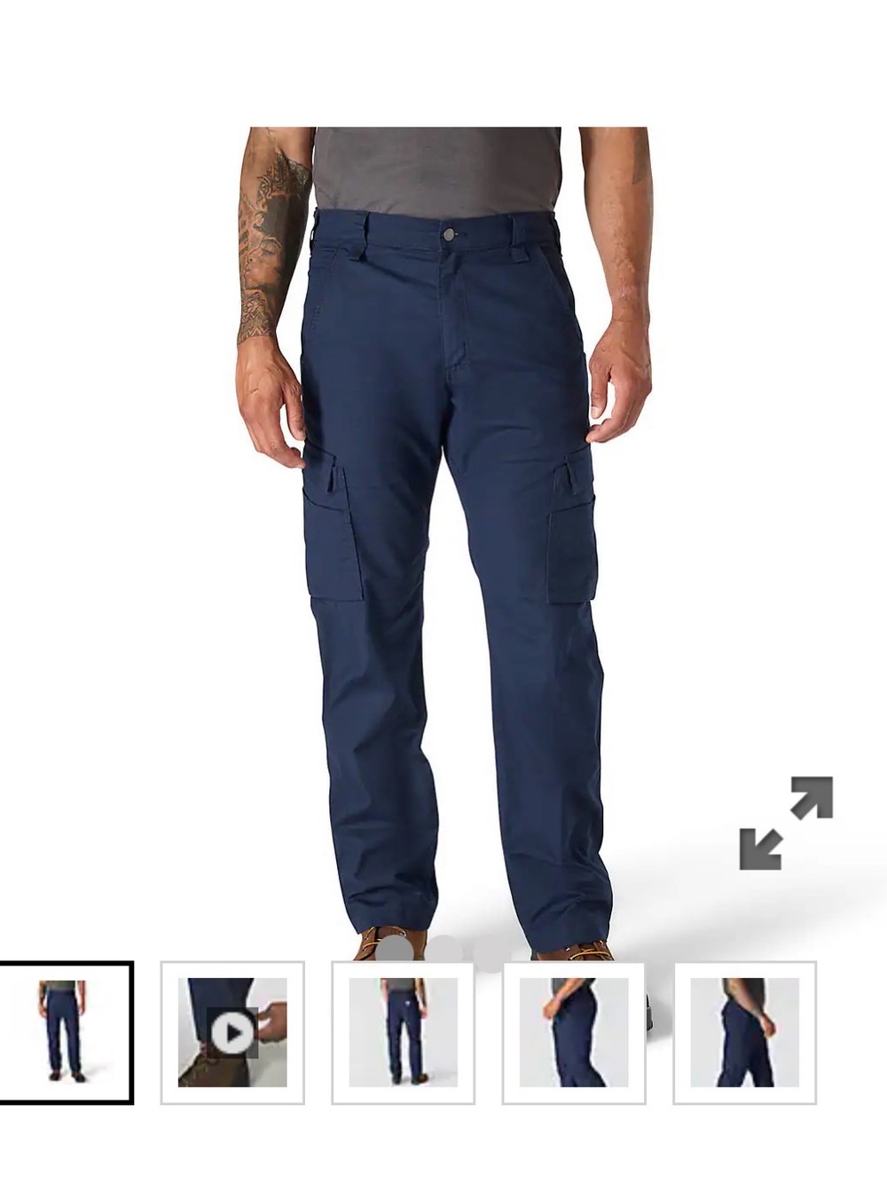 Carhartt Men's Navy Cargo Pants - Rugged Workwear